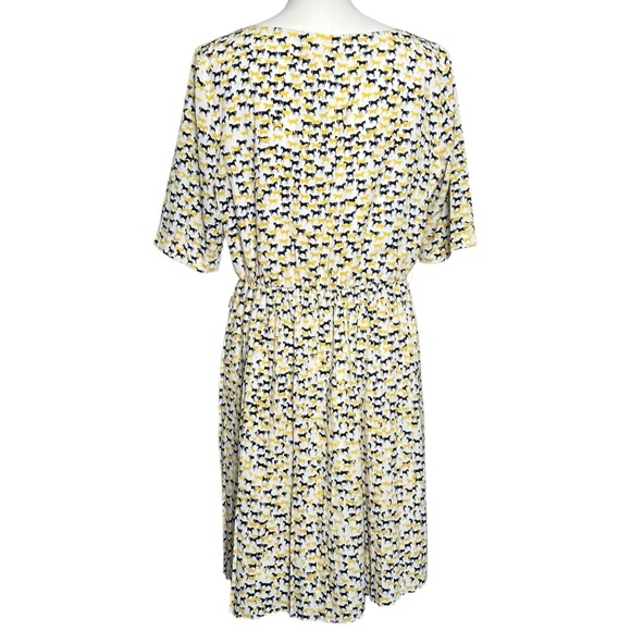 Anthropologie Cremieux Kensington All Over Horse Print Pleated Dress Size 12 - Picture 4 of 7